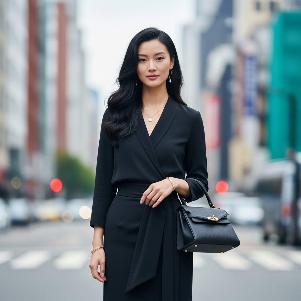 Total look: elegancja w jednym kolorze